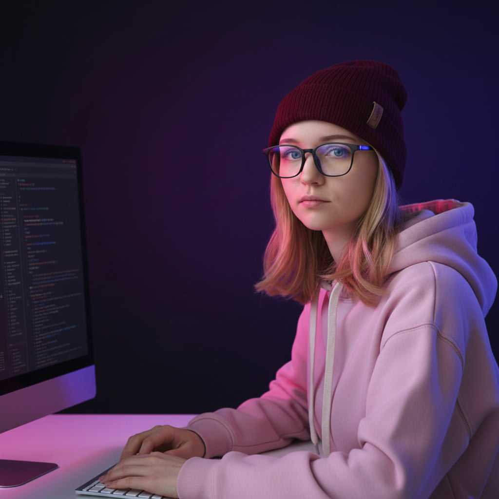 Blue Light Blocking Glasses — Clear Frame