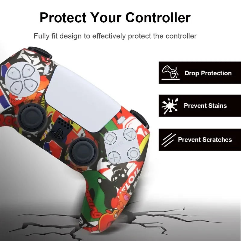 Controller Silicone Cover & Grip Set (PS5-Compatible)