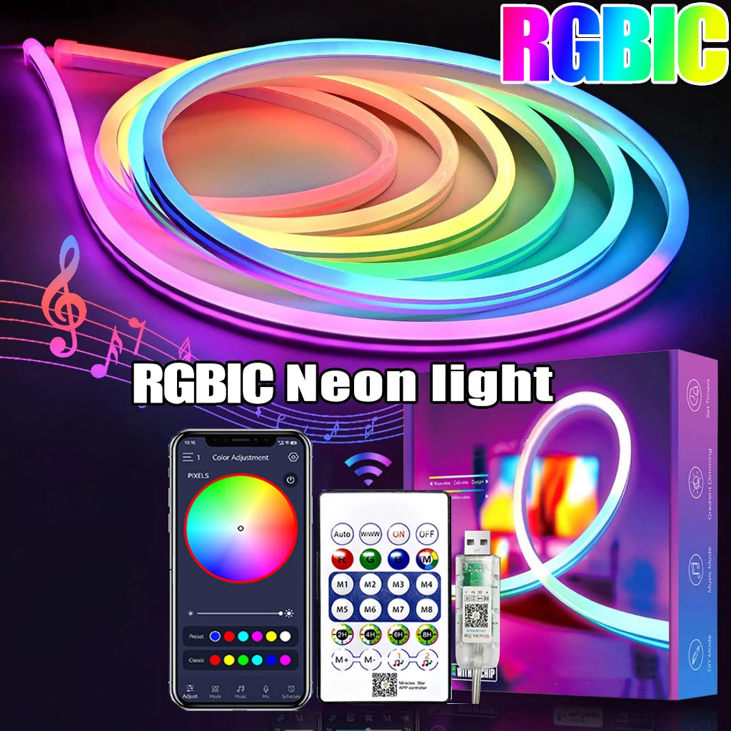 Neon RGB LED Strip — USB, Bluetooth