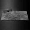 XXL grey gaming desk mat with overlocked edges — view 10