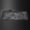 XXL grey gaming desk mat with overlocked edges — view 9