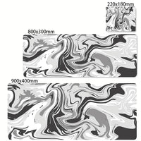 XXL printed gaming desk mat — marble print, size options