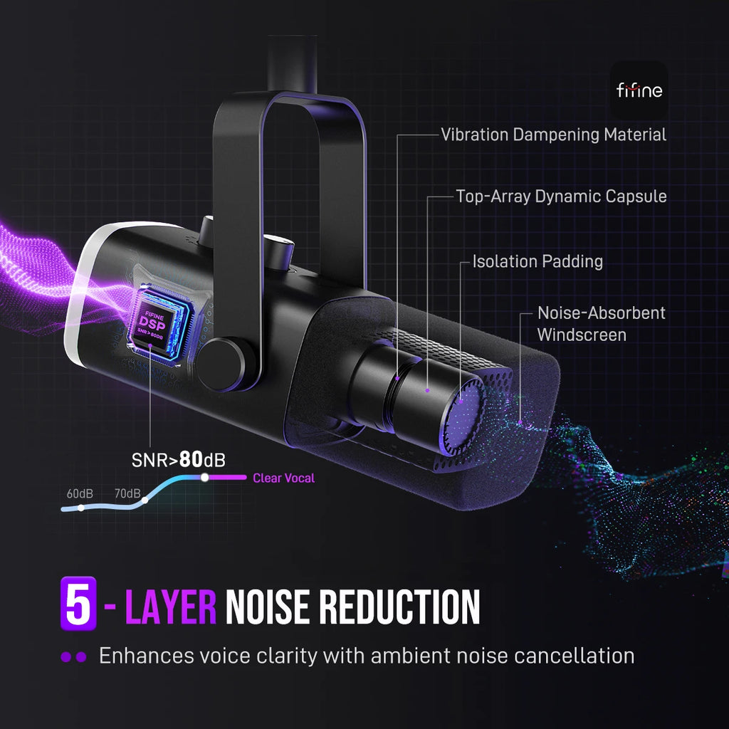 FIFINE AM8 Dynamic USB/XLR Microphone