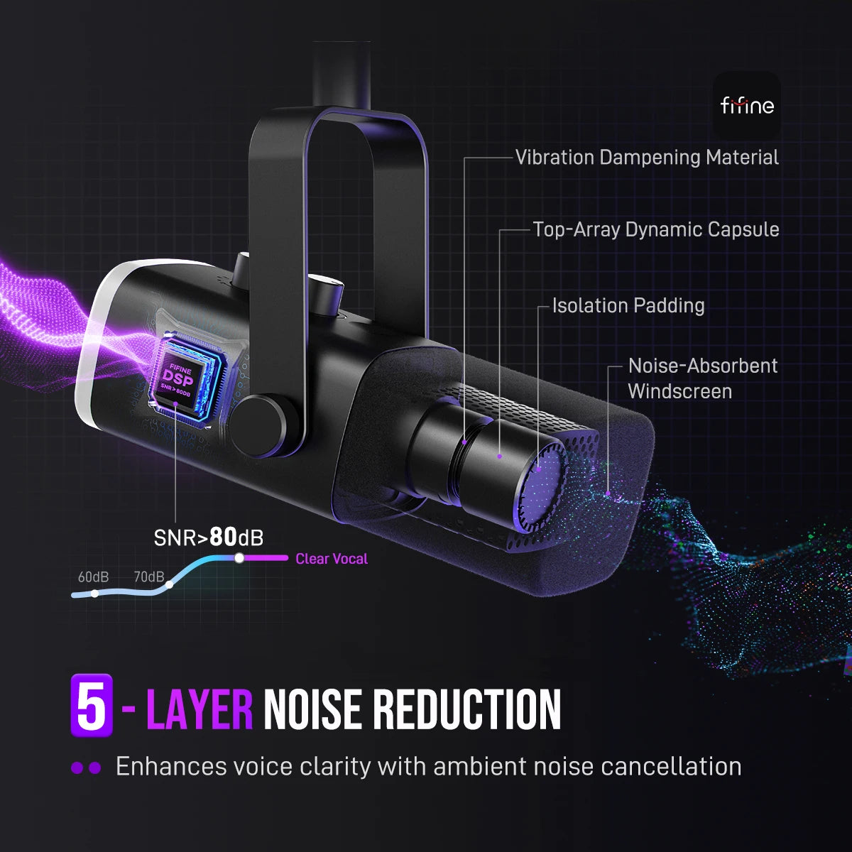 FIFINE AM8 Dynamic USB/XLR Microphone