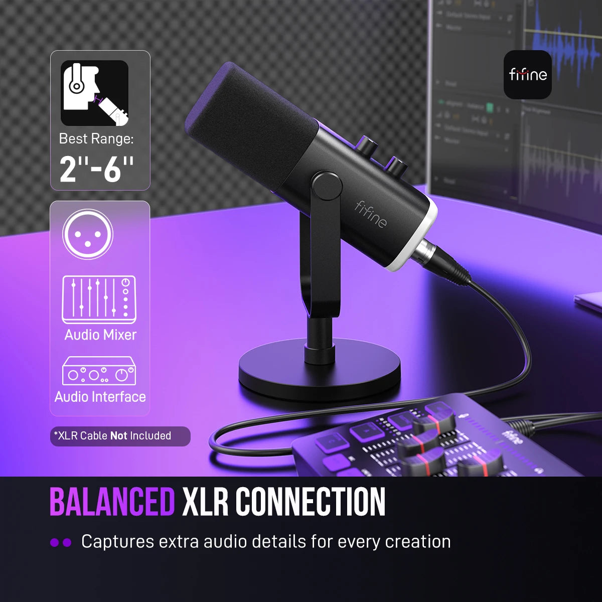 FIFINE AM8 Dynamic USB/XLR Microphone