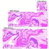 XXL printed gaming desk mat — pink and purple marble print, size options