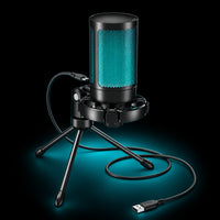 FIFINE AmpliGame A2 RGB USB condenser microphone — view 1