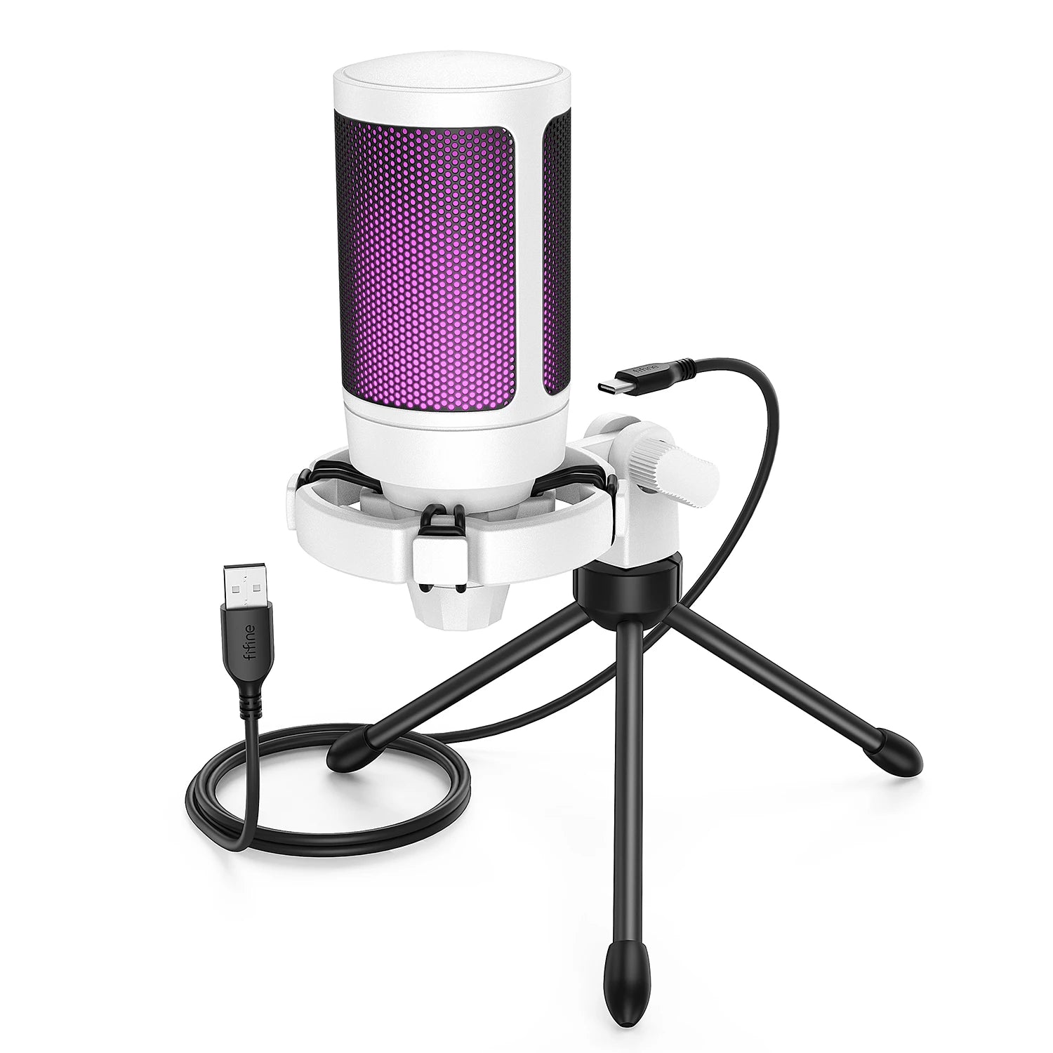 FIFINE AmpliGame A2 RGB USB Microphone