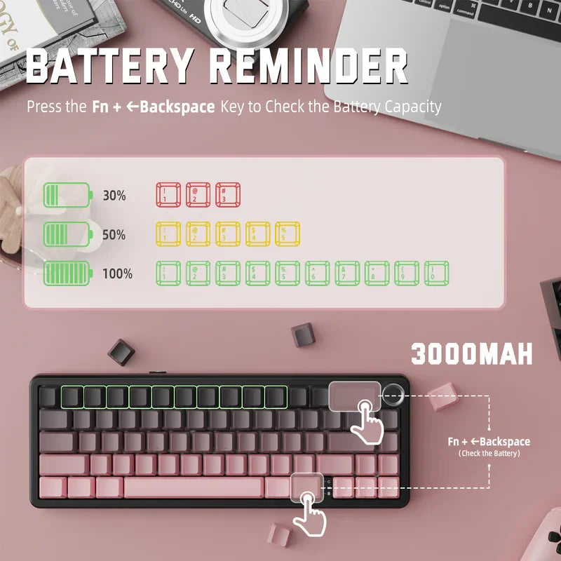ATTACK SHARK X66 Wireless Mechanical Keyboard