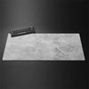 XXL grey gaming desk mat with overlocked edges — view 11