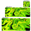 XXL printed gaming desk mat — green and black marble print, size options