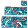 XXL printed gaming desk mat — marble print, size options 4