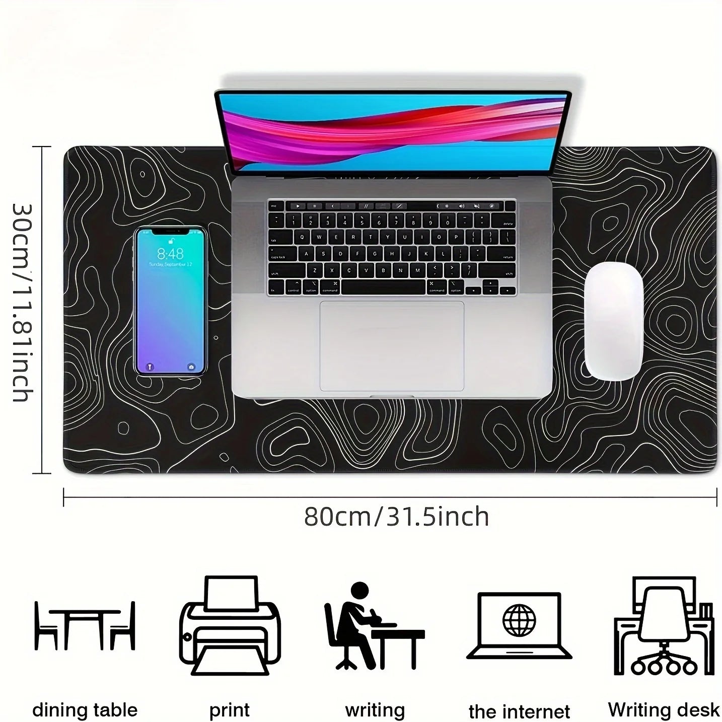 Non-Slip Gaming Mouse Pad — Stitched Edge