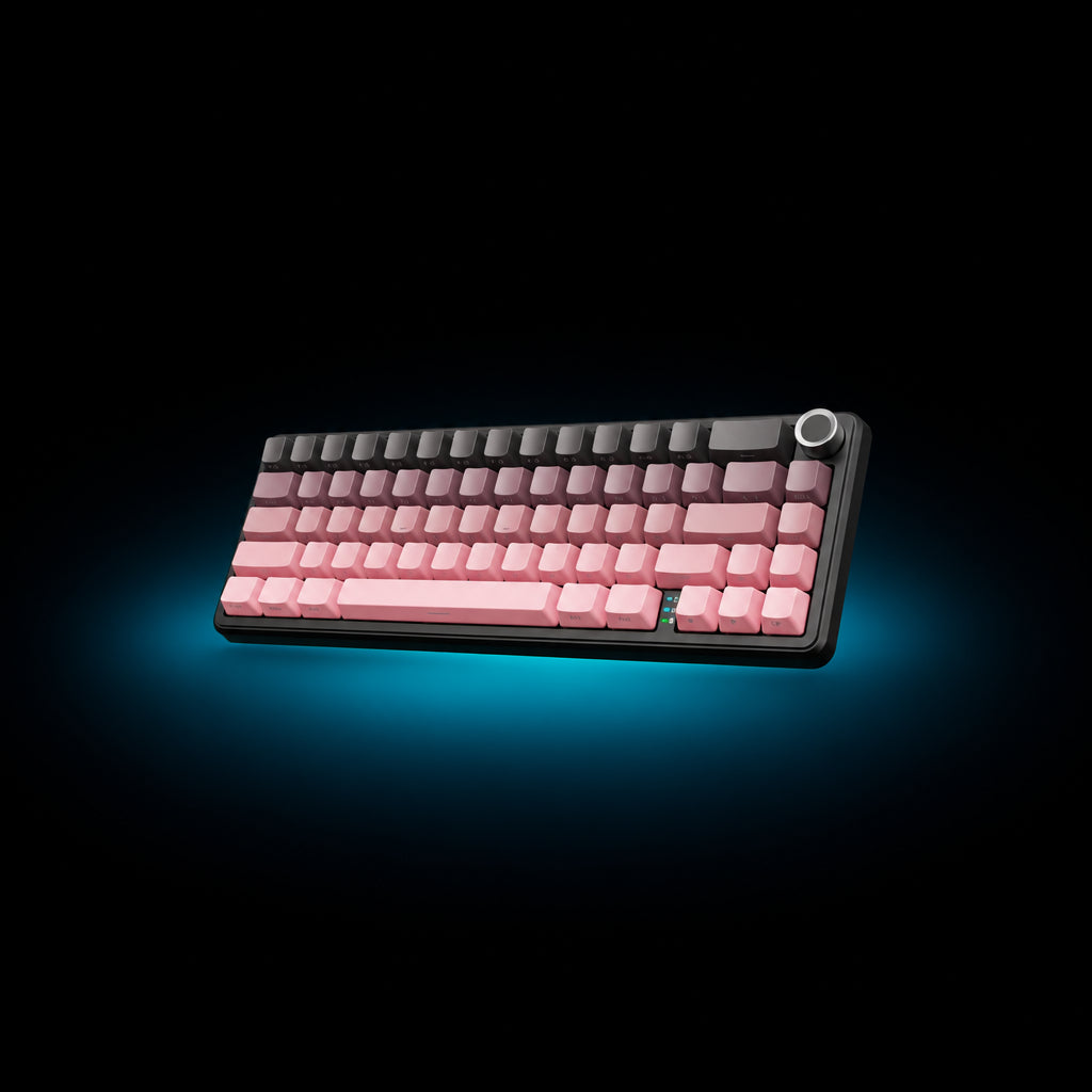 ATTACK SHARK X66 wireless mechanical keyboard with PBT keycaps — view 2