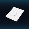 Compact Anti-Slip Mouse Pad — White (product shot, view 6)