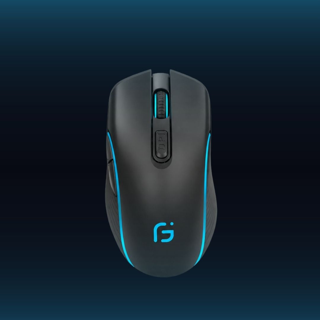 RELOAD rechargeable dual-mode wireless mouse — Black, view 2