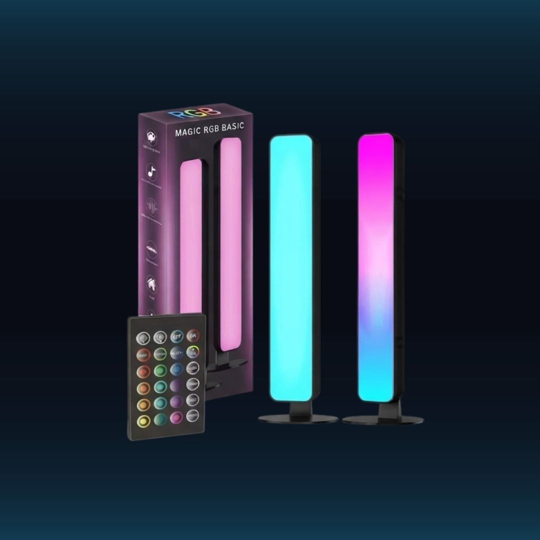 USB RGB music-sync light bars 2-pack — view 1